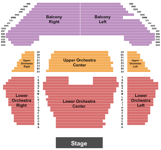 The Schaefer Center for the Performing Arts Amos Lee Seating Chart